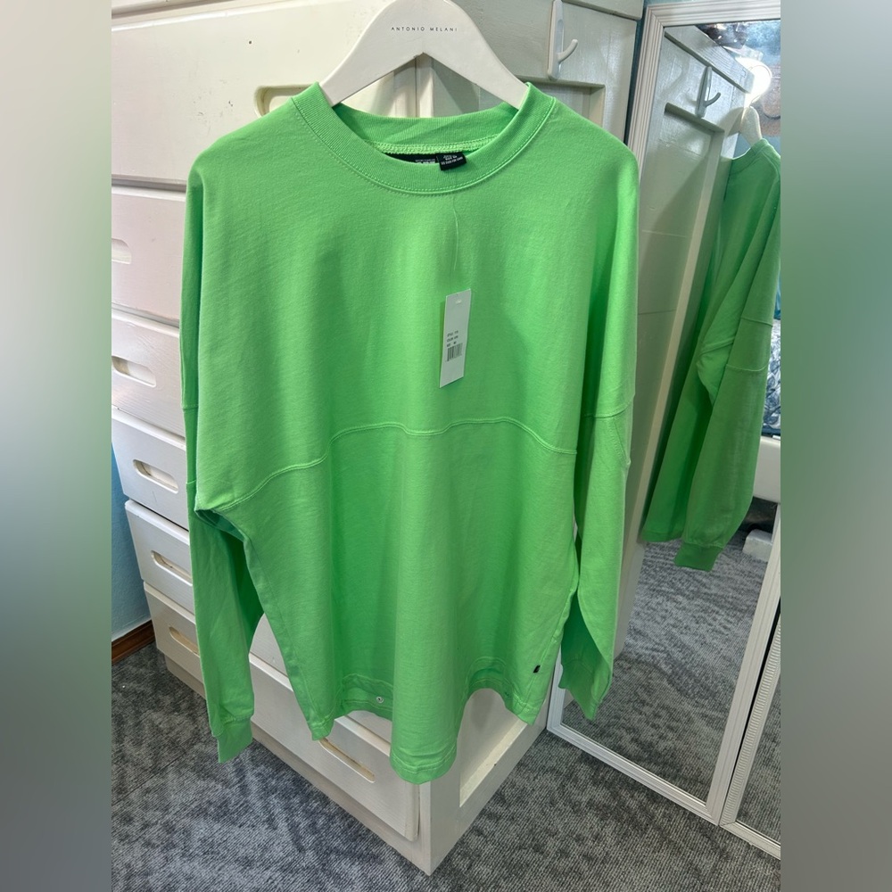 Game Day Lime Green Seattle Seahawks Oversized Team Fan Jersey 100% Cotton✨